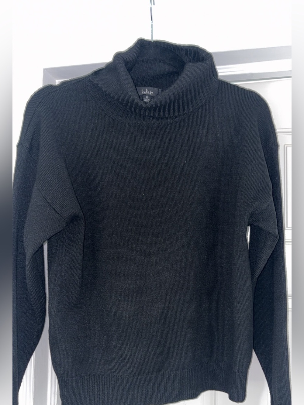 Lulu's Black Turtleneck Sweater